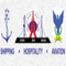 Indian Institute of Aviation, Shipping and Hotel Management logo