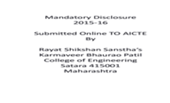 Mandatory Disclosure