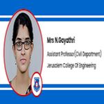 Interview Mrs N Gayathri Assistant Professor Civil Department at Jerusalem College Of Engineering Chennai