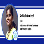Interview Dr P Brindha Devi HOD at Vels Institute of Science Technology and Advanced Studies Chennai
